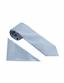 PLAIN POLY TWILL TIE SET - GUN BLUE