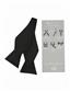 SELF TIE POLY SATIN BOW - BLACK