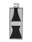SELF TIE SILK SATIN BOW - BLACK